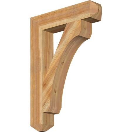 Ekena Millwork Legacy Craftsman Rough Sawn Bracket, Western Red Cedar, 6"W x 30"D x 42"H BKT06X30X42LEC04RWR